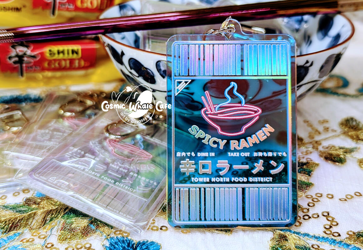 Expired Ramen Ticket Rainbow Foil Charm