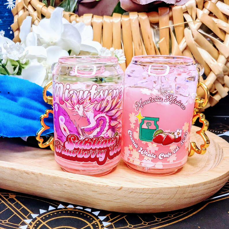 Mizutsune Pink Strawberry Soda Charm