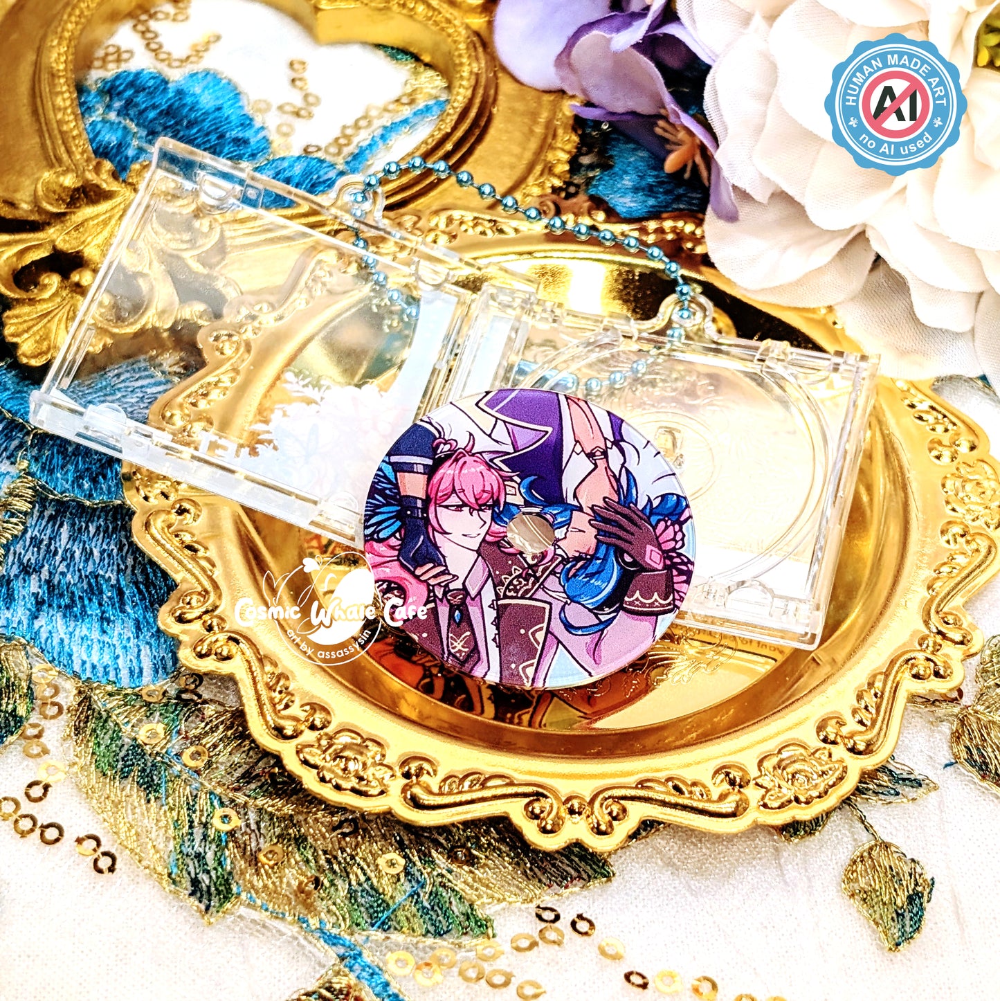 Genshin Impact - Magnet (Diluc/Kaeya) Mini CD Charm