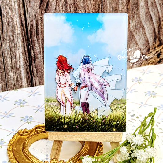 Genshin Impact - June Bride (Diluc/Kaeya) 3D Acrylic Panel