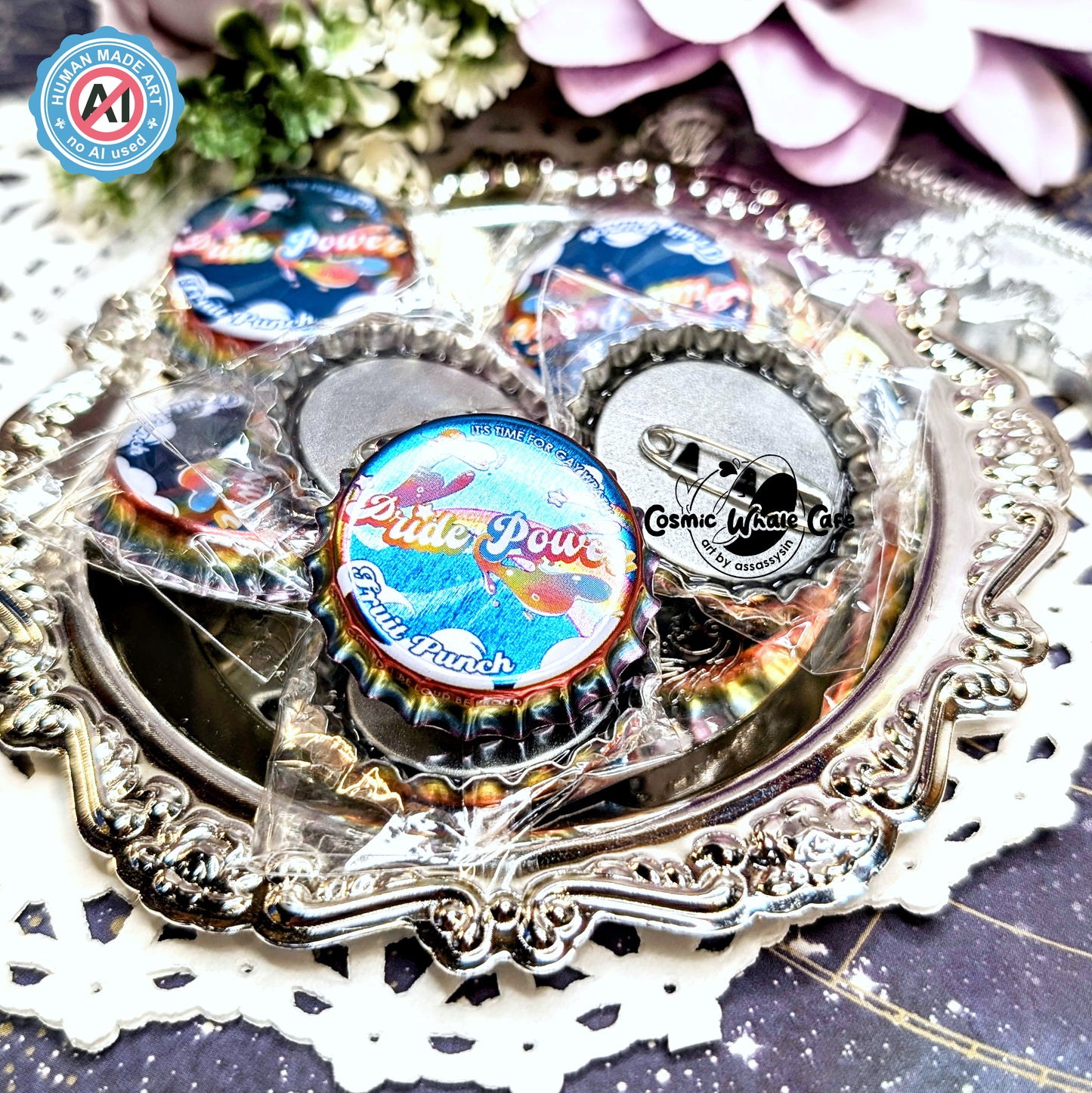 Original - Pride Themed Drinks Bottle Cap Buttons